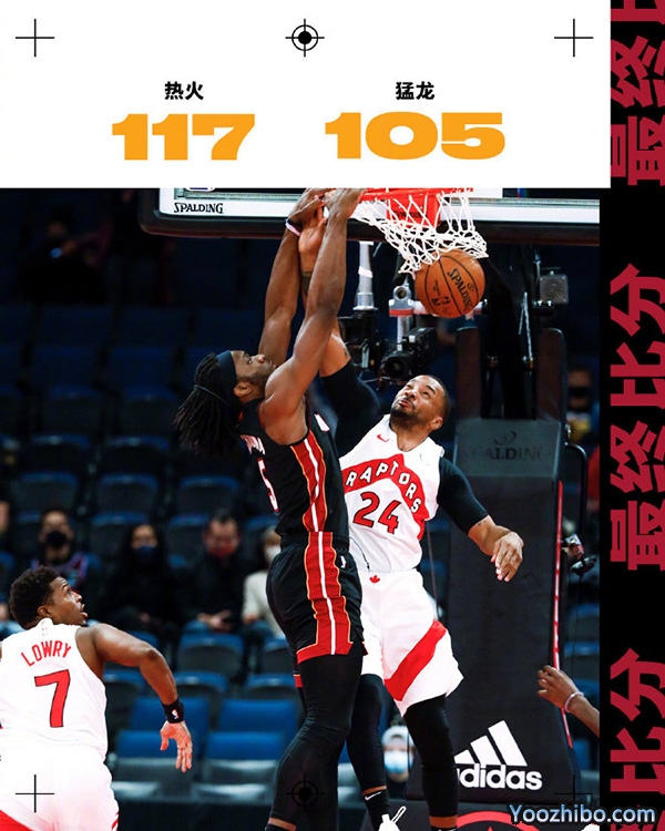 <a href=/lanqiush/heat/ target=_blank class=infotextkey>热火</a>以117-105击败了<a href=/lanqiush/raptors/ target=_blank class=infotextkey>猛龙</a>