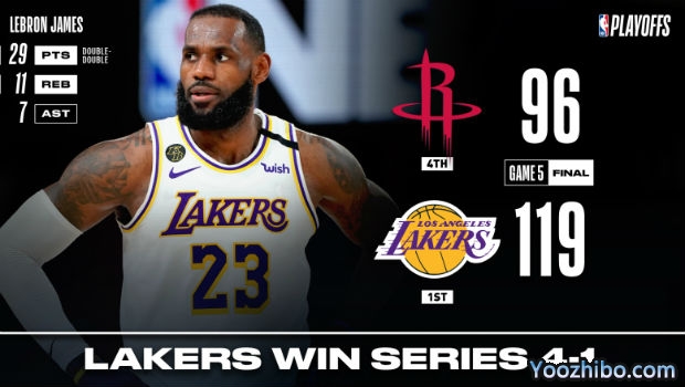 <a href=/lanqiush/lakers/ target=_blank class=infotextkey>湖人</a>大胜<a href=/lanqiush/rockets/ target=_blank class=infotextkey>火箭</a>大比分4-1晋级西决